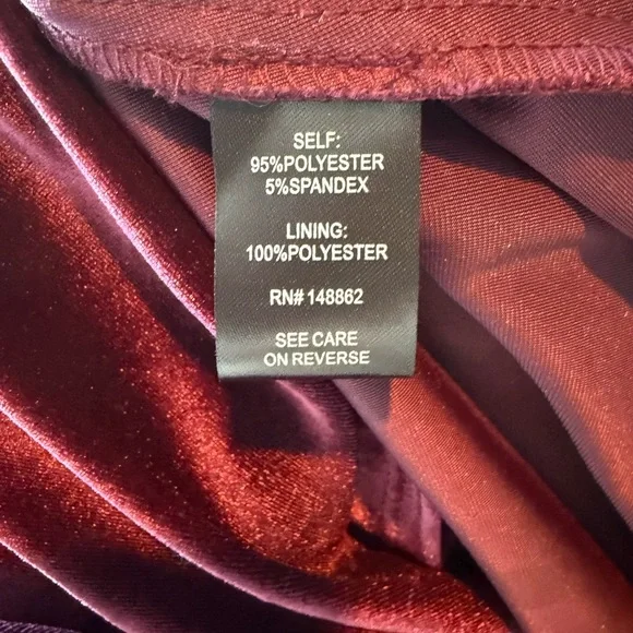 Torrid Burgundy Velvet Maxi Dress - Picture 6 of 8